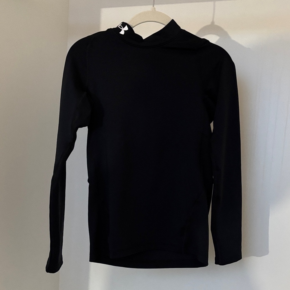 Under Armour Cold Gear Kids Black Long Sleeve Tee
